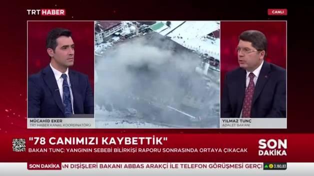 Tunç: “Bolu’daki yangınla ilgili 12 gözaltı var”