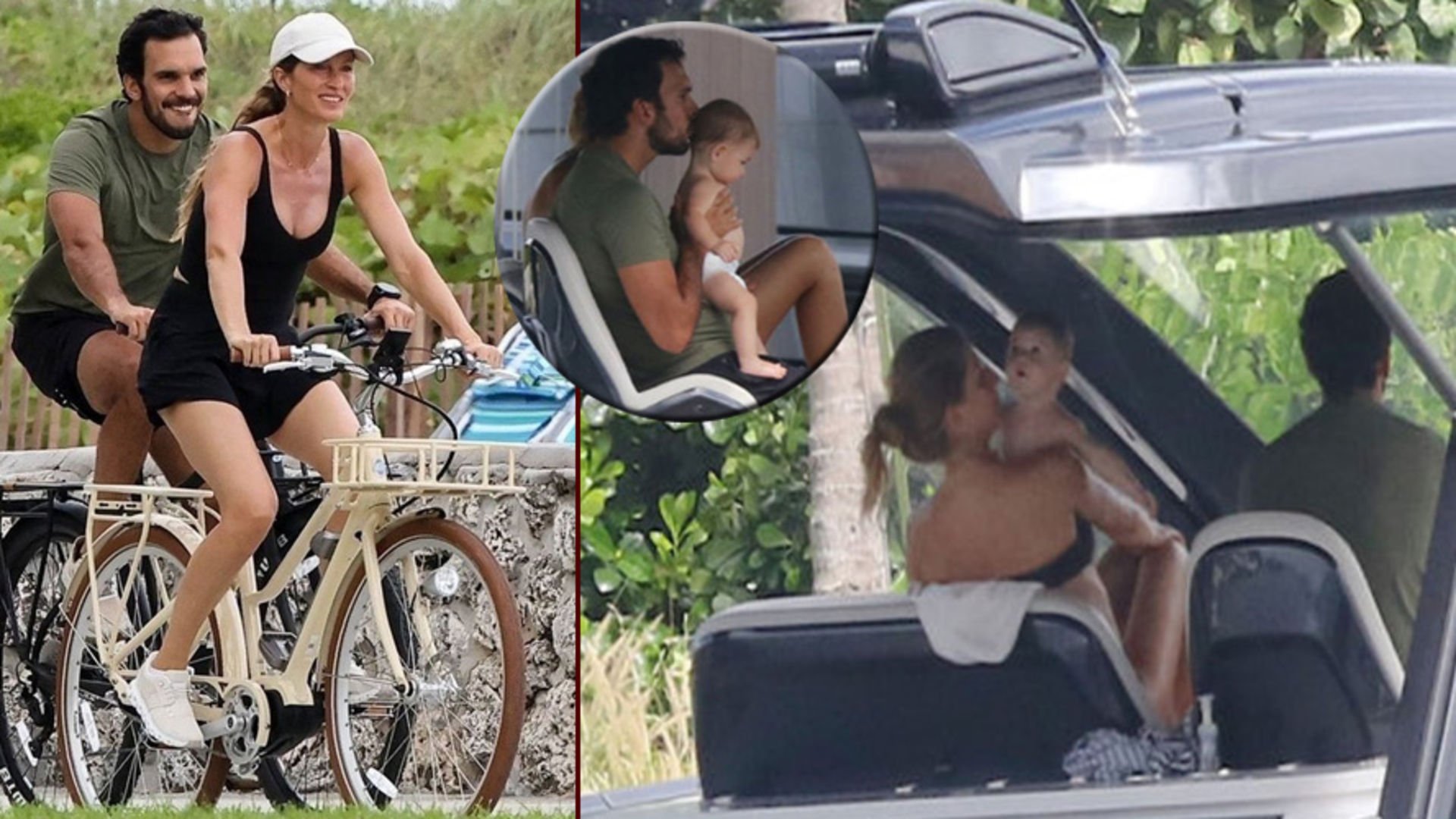 Bebeğiyle tekne turunda… Bebeğiyle tekne turunda…