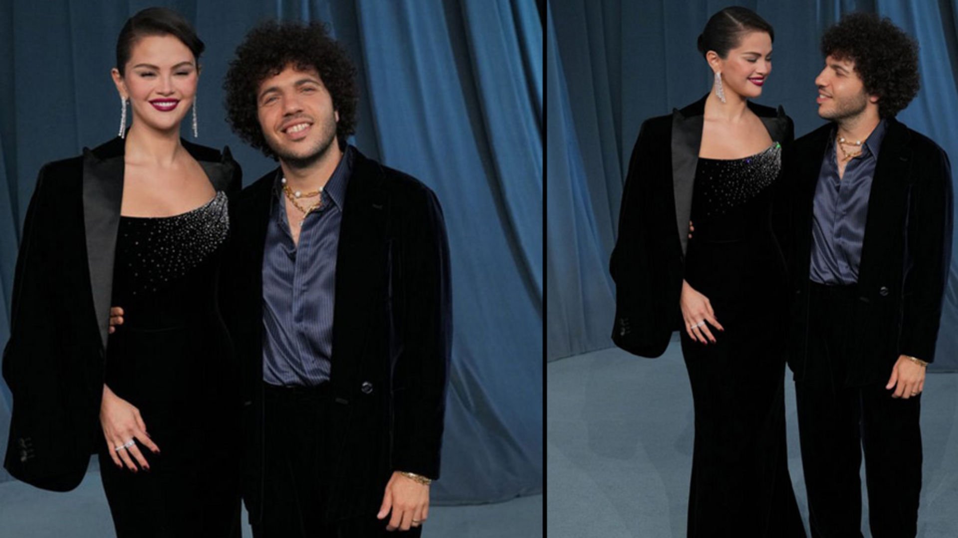 Yeni evli çift kırmızı halıda…