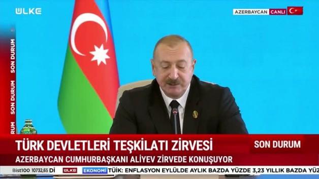 Aliyev’den TDT 12. Zirvesi’nde açıklamalarda bulundu Aliyev’den TDT 12. Zirvesi’nde açıklamalarda bulundu