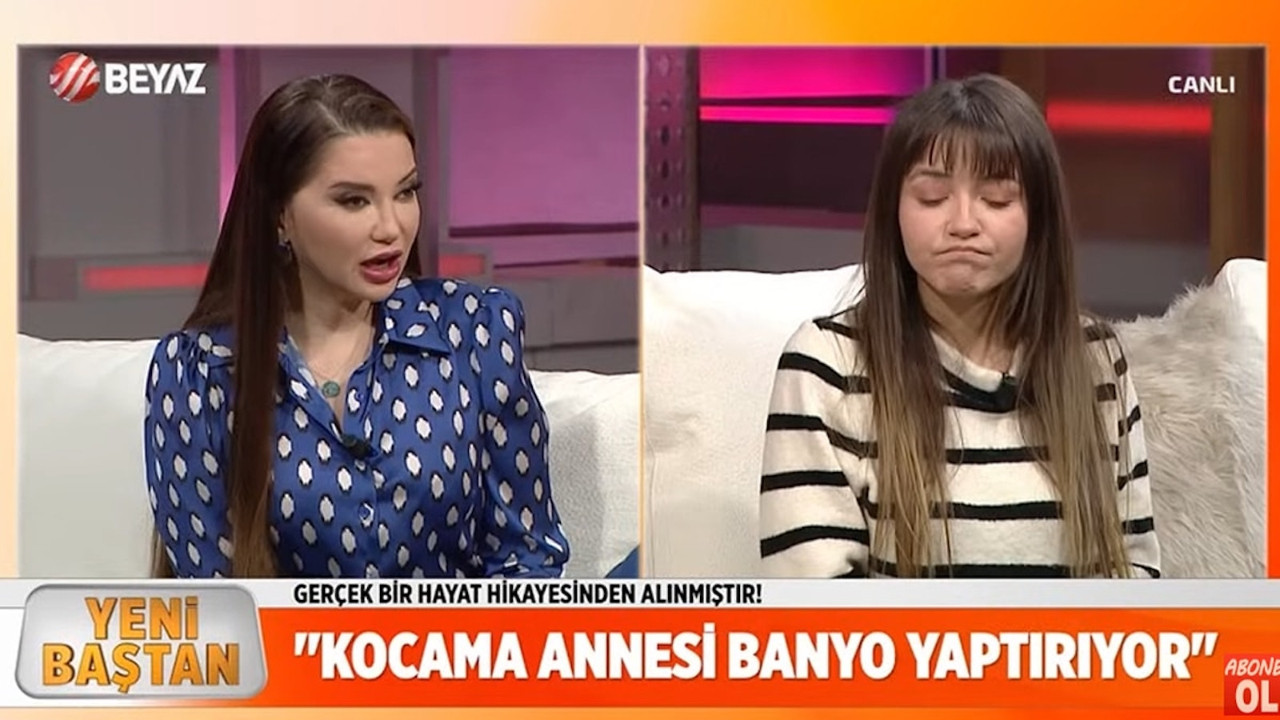 Esra Ezmeci canlı yayında şaştı kaldı: Kocamı kayınvalidem yıkıyor Esra Ezmeci canlı yayında şaştı kaldı: Kocamı kayınvalidem yıkıyor