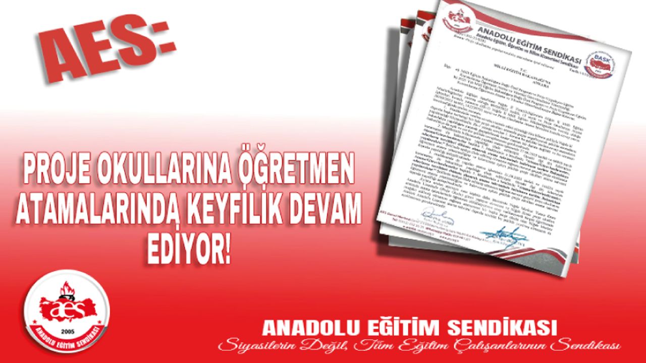 Proje Okullarına Öğretmen Atamalarında Keyfilik Devam Ediyor! Proje Okullarına Öğretmen Atamalarında Keyfilik Devam Ediyor!