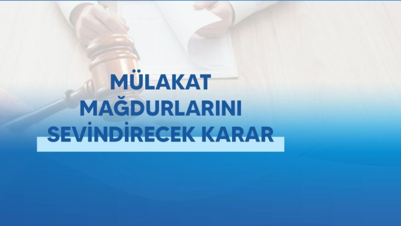MEB Öğretmen Mülakat Mağdurlarını Sevindirecek Karar MEB Öğretmen Mülakat Mağdurlarını Sevindirecek Karar