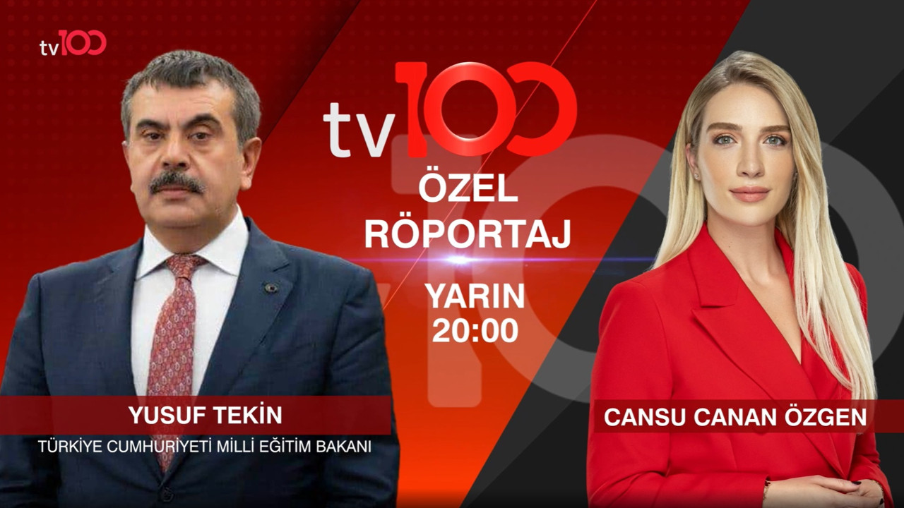 Yusuf Tekin tv100’de Cansu Canan Özgen’in konuğu oluyor: 12 yıllık zorunlu eğitim kısalacak mı? Yusuf Tekin tv100’de Cansu Canan Özgen’in konuğu oluyor: 12 yıllık zorunlu eğitim kısalacak mı?