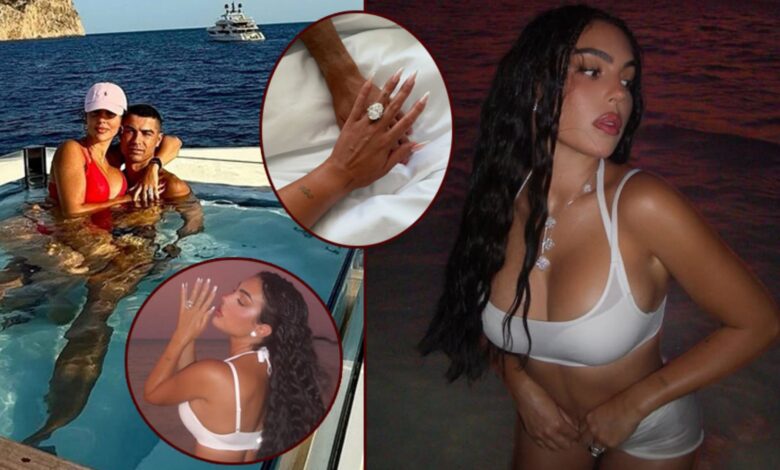 Georgina Rodriguez, Yüzüğüyle Tatil Pozları Paylaştı Georgina Rodriguez, Yüzüğüyle Tatil Pozları Paylaştı