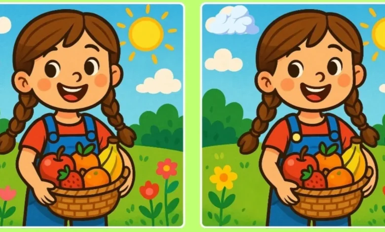 Meyve Sepeti Bulmacası: İki Resim Arasındaki Farklar Meyve Sepeti Bulmacası: İki Resim Arasındaki Farklar