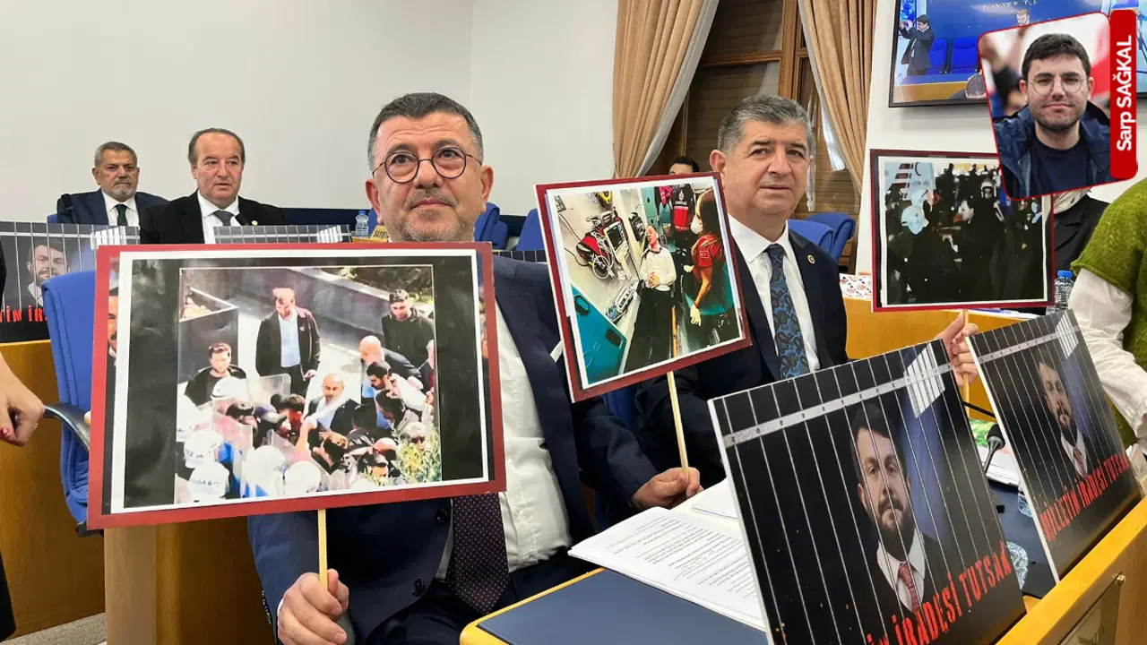 Bütçede ‘Can Atalay’ protestosu Bütçede ‘Can Atalay’ protestosu