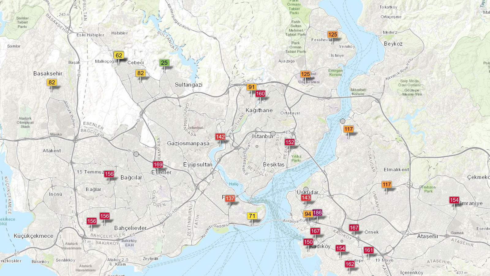 İstanbul’da hava alarmı! Kirlilik tehlikeli seviyede İstanbul’da hava alarmı! Kirlilik tehlikeli seviyede