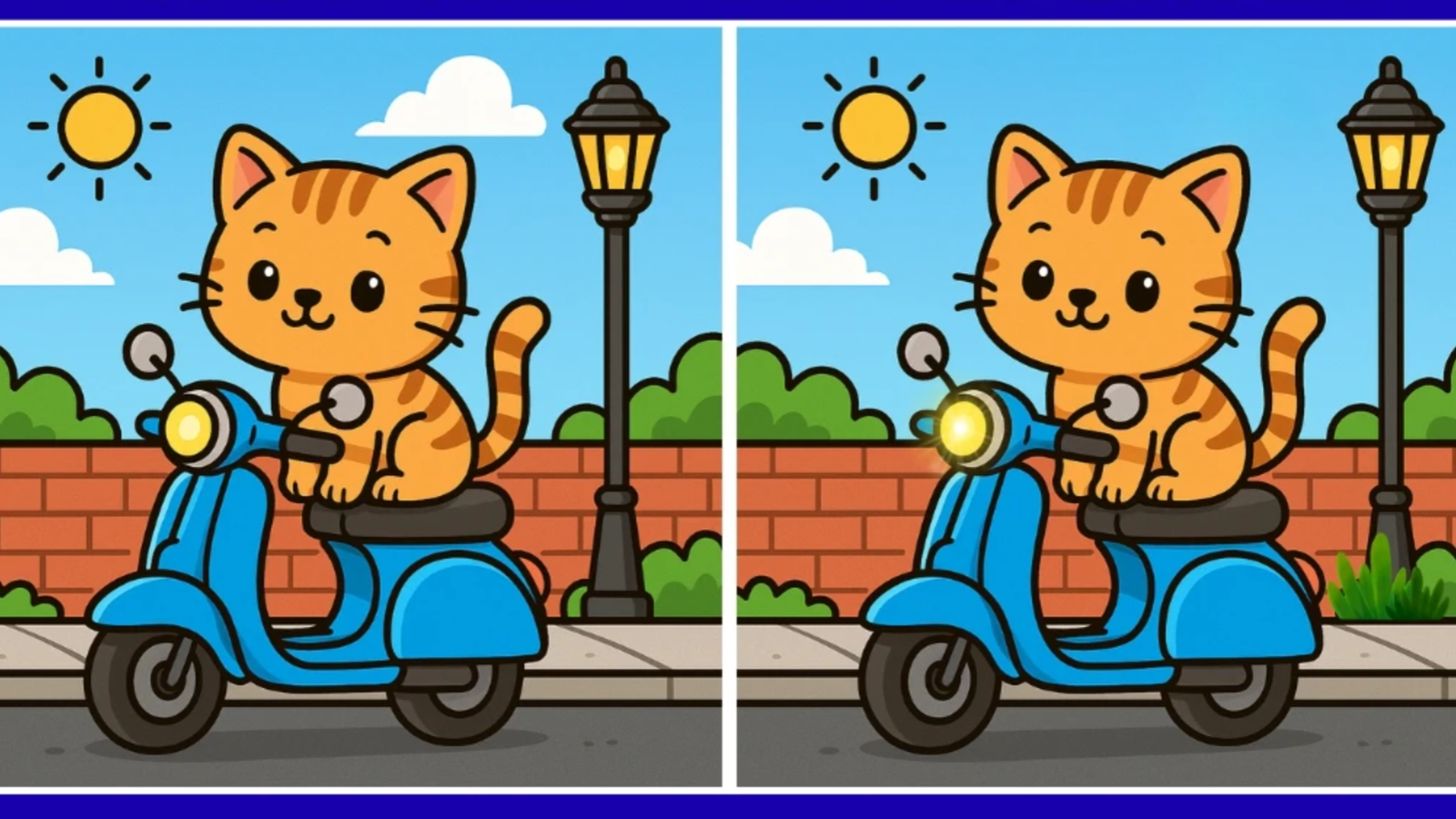 Sahibinin motoruna oturan iki kedi arasındaki 3 farkı sadece yüksek IQ’su olanlar 12 saniye dolmadan buluyor